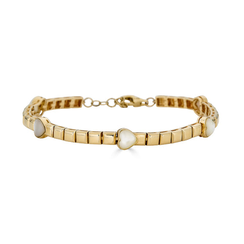 Gold Tile Bracelet